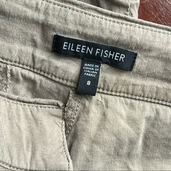 Eileen Fisher linen Bermuda walking shorts size 8 - Picture 4 of 6